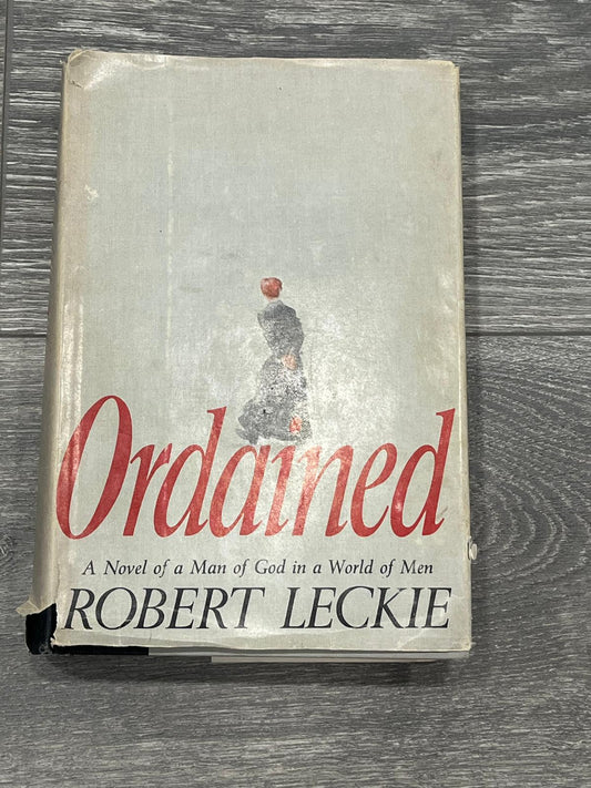 Ordained ~1969 HC 1st Ed~ Leckie WWII Priest Military Chaplain Guadalcanal Novel