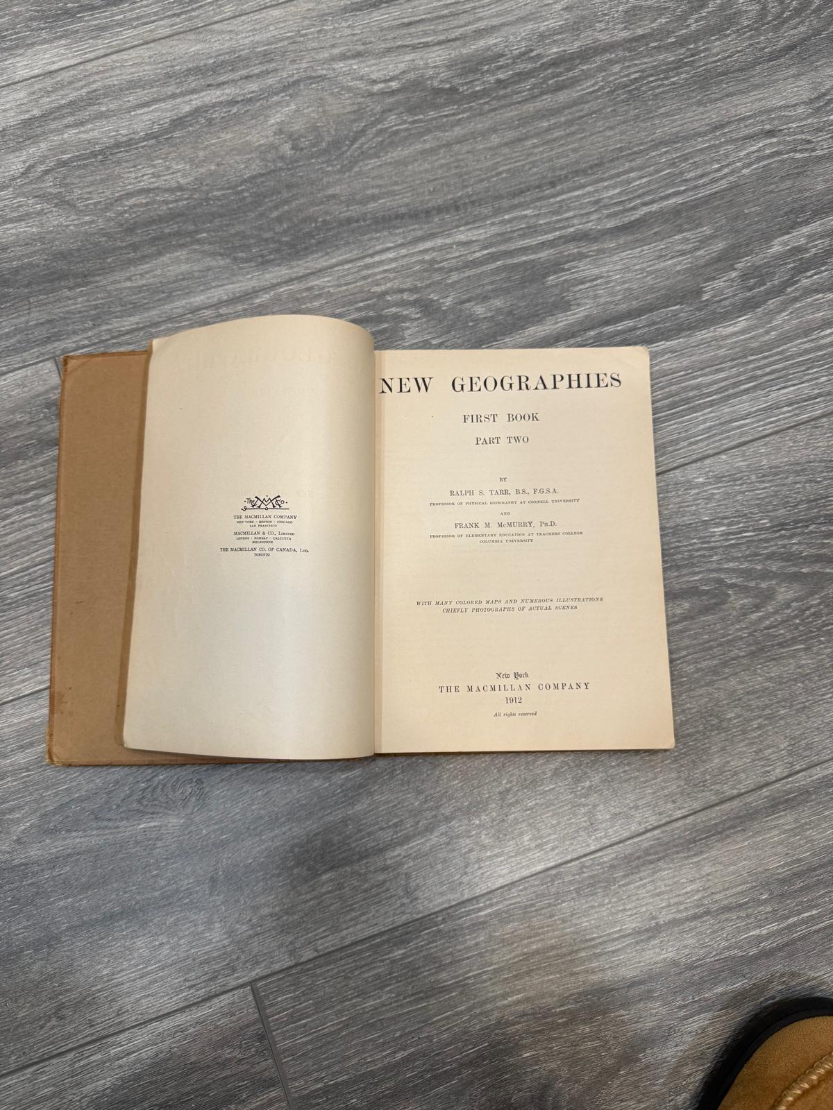 New Geographies First Book- Part Two Vintage Hardcover