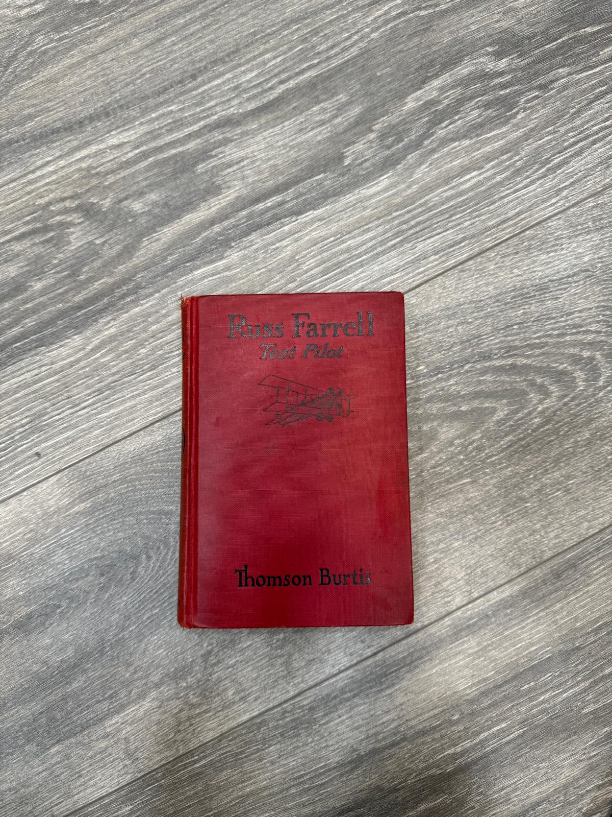 Russ Farrell "Test Pilot" Vintage 1929 Hardcover by Thomson Burtis